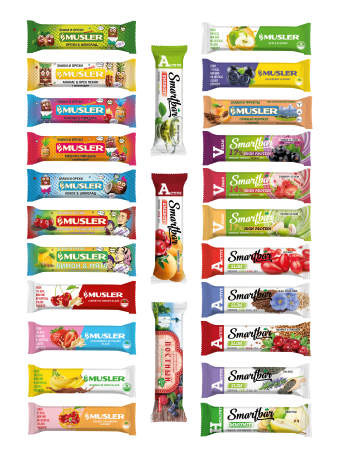 Батончик мюсли MUSLER & Smartbar Ассорти "Мегамикс - все вкусы" 25 шт.